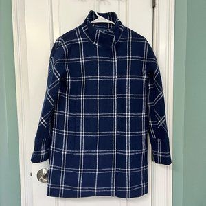 Petite City coat in windowpane